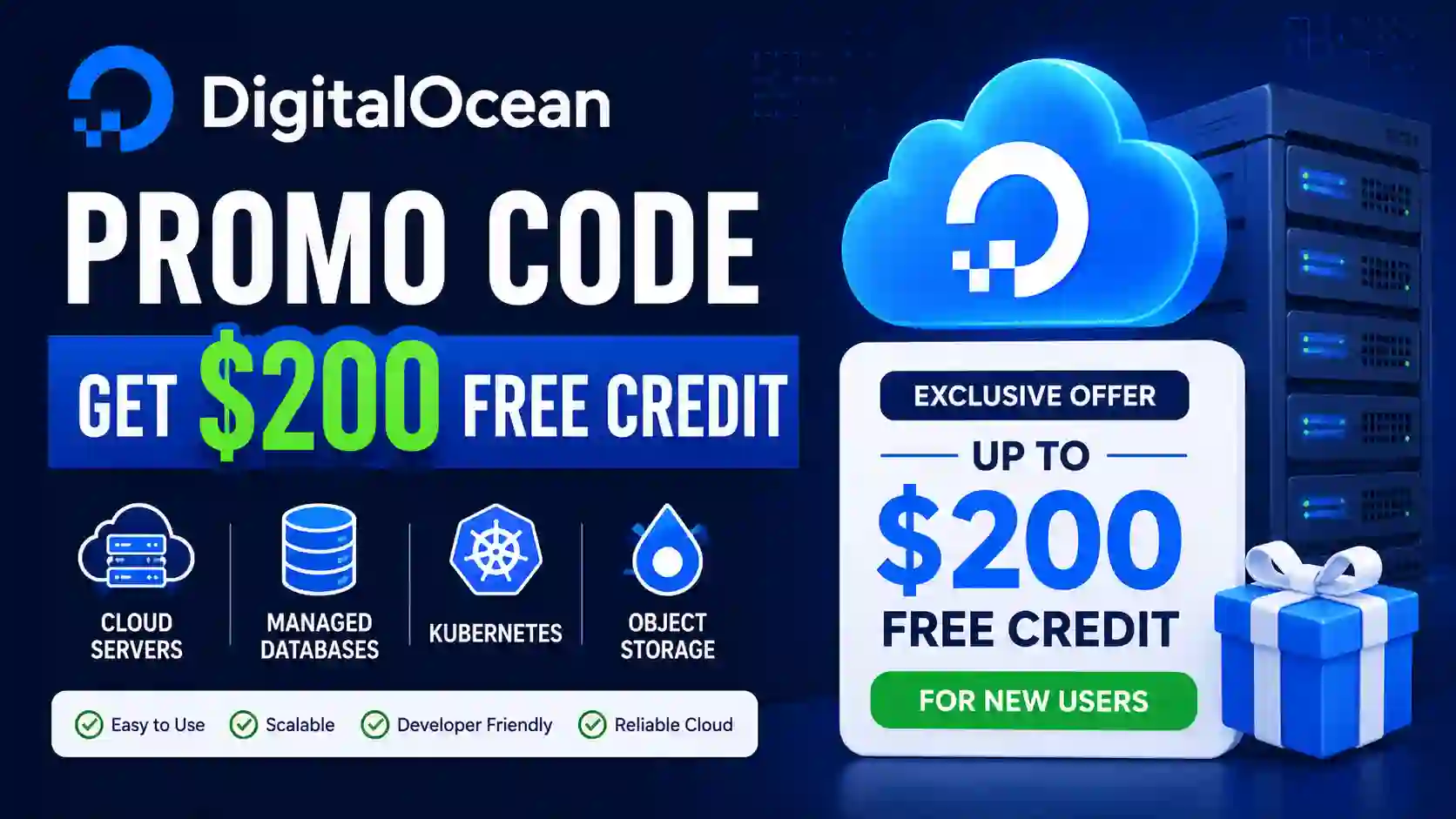DigitalOcean Promo Code: Get $200 Free Credit in 2026