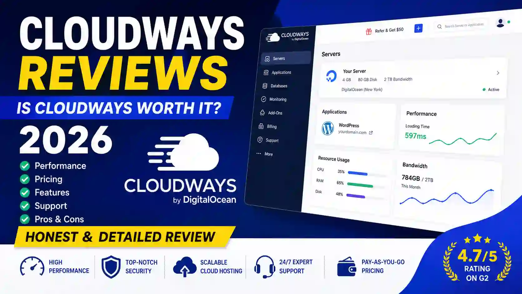 Cloudways Reviews 2026: Is Cloudways Worth It?
