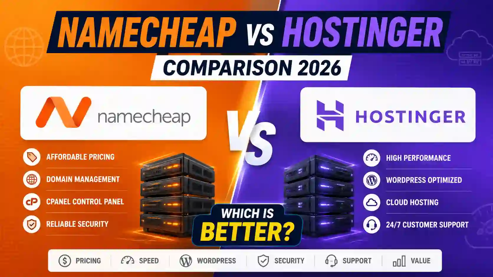 Namecheap vs Hostinger Comparison 2026: Which Is Better?